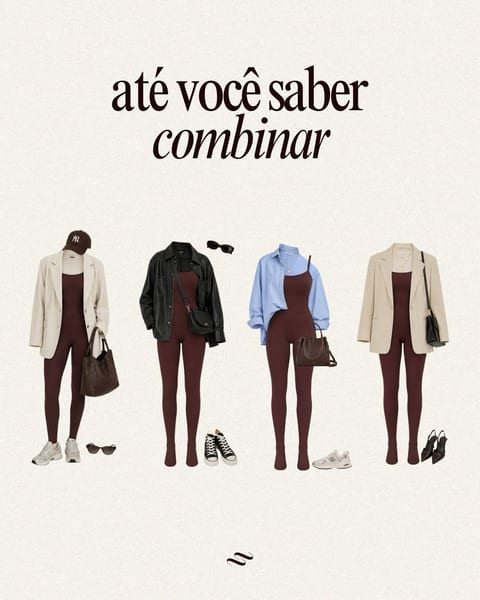 Editorial de moda da Imavi com combinações de looks, um tipo de post bonito que vira anúncio quando ganha preço e chamada para o WhatsApp
